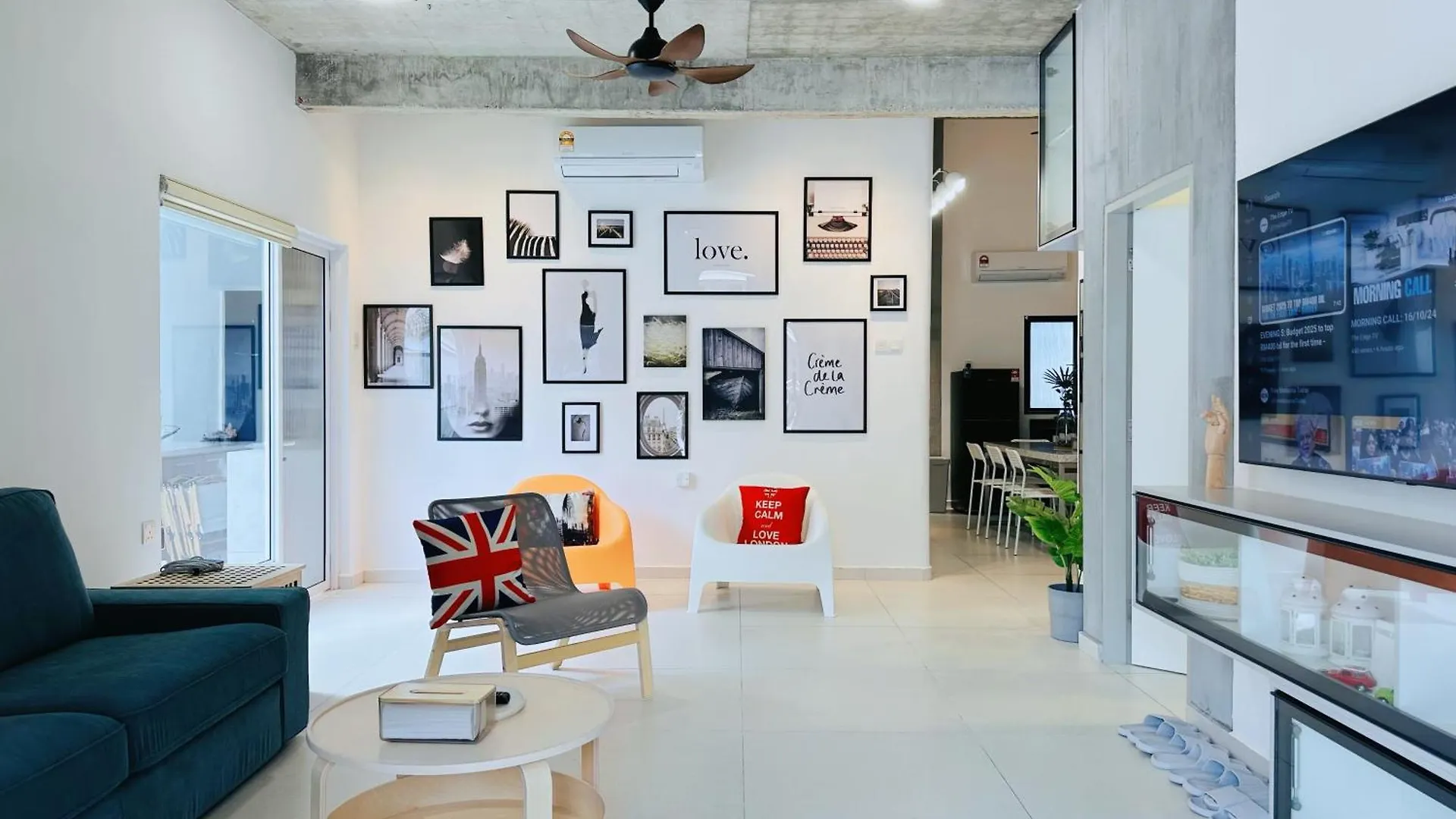 New! 10Pax Special 1,5 Storey Semi-D In Georgetown 70 Inch Smart Tv