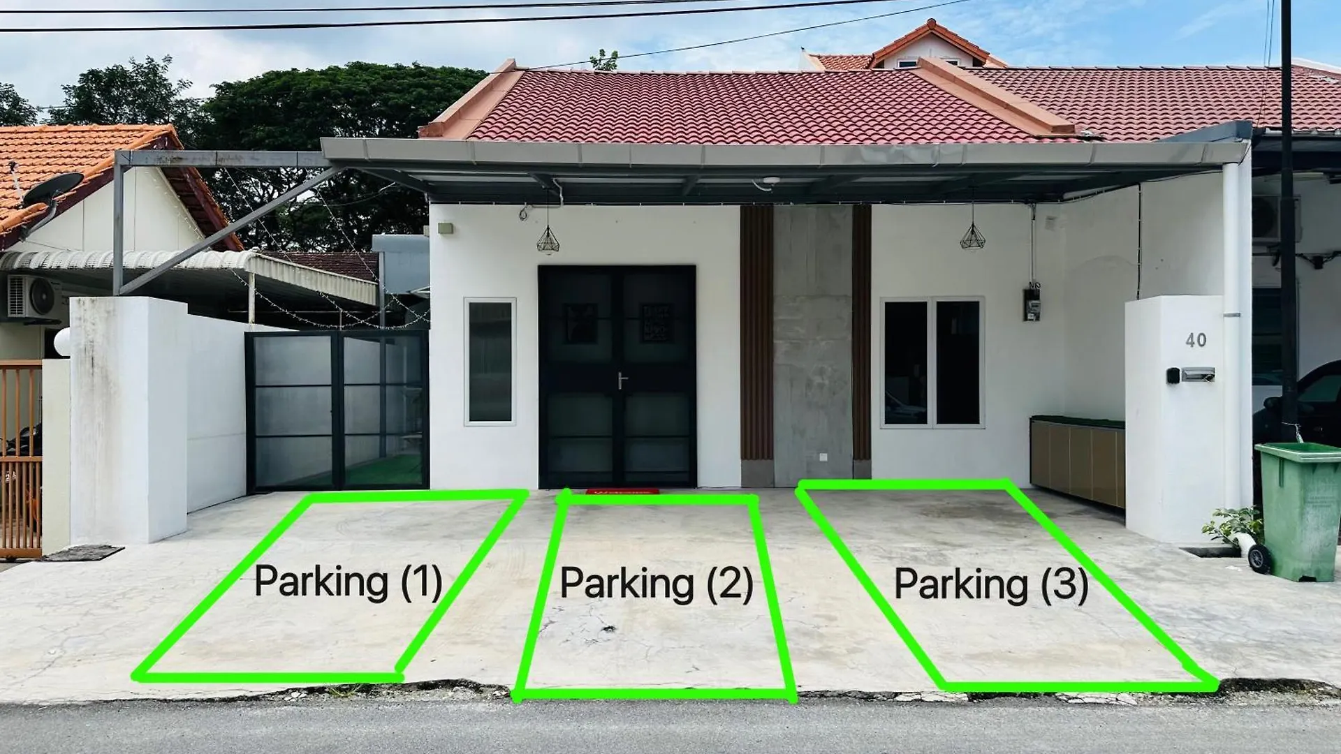 Casa de Férias New! 10Pax Special 1,5 Storey Semi-D In Georgetown 70 Inch Smart Tv